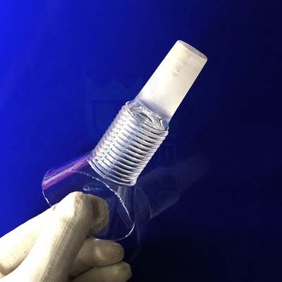 Custom tinggi kemurnian suhu tinggi disegel laboratorium pipa benang kuarsa