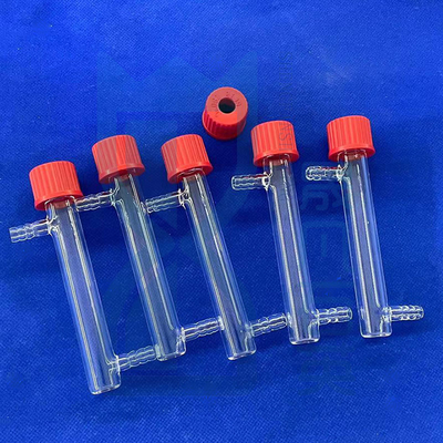 Custom tinggi kemurnian suhu tinggi disegel laboratorium pipa benang kuarsa