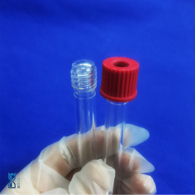Custom tinggi kemurnian suhu tinggi disegel laboratorium pipa benang kuarsa