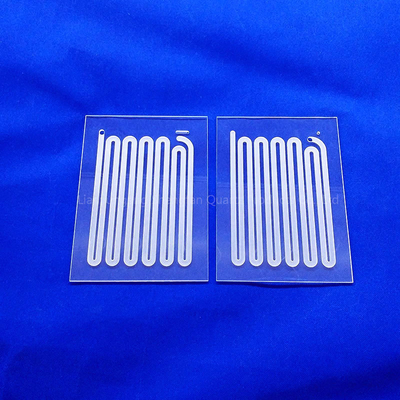 Panel Kaca Kuarsa Optik Slotted Cnc Custom Panel jendela