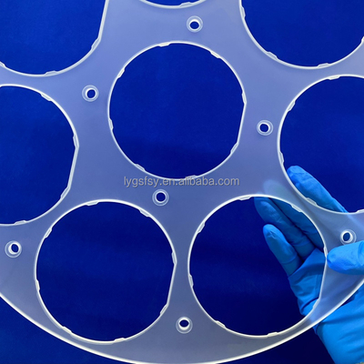 CNC Custom Suhu Tinggi Dan Korosi Tahan Semikonduktor Quartz Chip Punch Sheet