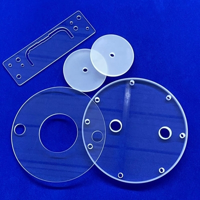 CNC Custom Suhu Tinggi Dan Korosi Tahan Semikonduktor Quartz Chip Punch Sheet