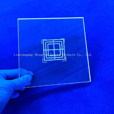 Professional Custom Resistance High Temperature Slotted Quartz Sheet