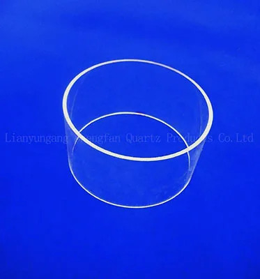 Custom diameter besar suhu tinggi tahan tabung kaca kuarsa