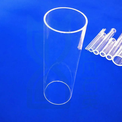 Custom diameter besar suhu tinggi tahan tabung kaca kuarsa