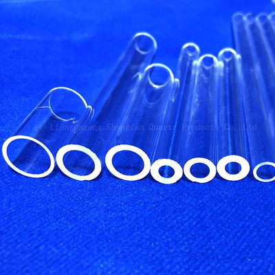 Pabrik Custom Quartz Tube Of suhu tinggi tahan tabung tungku