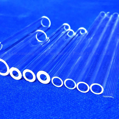 Pabrik Custom Quartz Tube Of suhu tinggi tahan tabung tungku