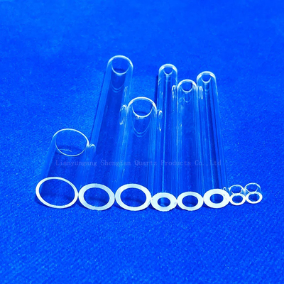 Pabrik Custom Quartz Tube Of suhu tinggi tahan tabung tungku