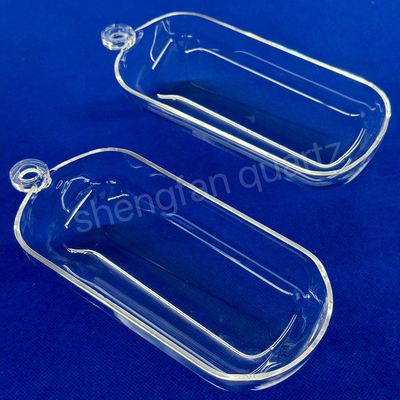 Pabrik kustom tahan suhu tinggi semikonduktor Kuarsa pembersih perahu Annealing perahu
