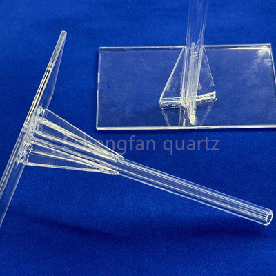 Laboratorium Quartz Glass Tripod Temporasi Tinggi tahan korosi
