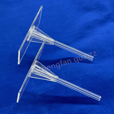 Laboratorium Quartz Glass Tripod Temporasi Tinggi tahan korosi