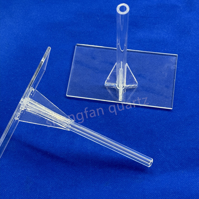 Laboratorium Quartz Glass Tripod Temporasi Tinggi tahan korosi