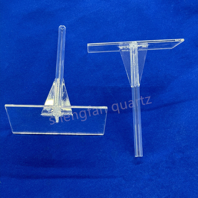 Laboratorium Quartz Glass Tripod Temporasi Tinggi tahan korosi