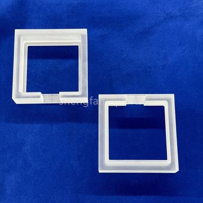 CNC finishing produk kuarsa yang tahan korosi dengan suhu tinggi yang tidak transparan