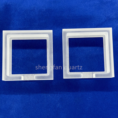 CNC finishing produk kuarsa yang tahan korosi dengan suhu tinggi yang tidak transparan