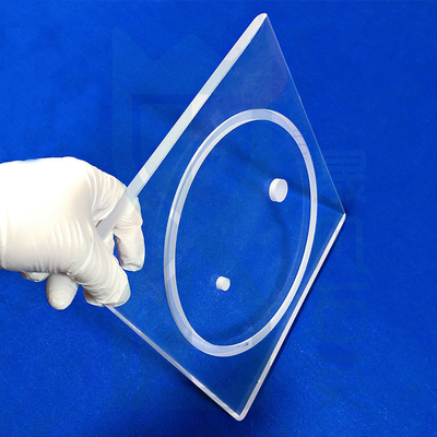CNC Machining of High Precision Fused Quartz Perforated Quartz Glass Sheets (Pengolahan CNC Lembar Kaca Kuarsa Yang Dilelehkan Dengan Presisi Tinggi)