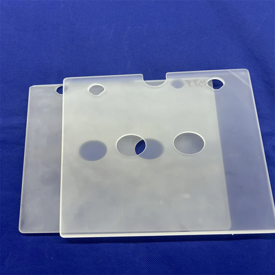 Pabrik Custom tahan suhu tinggi Opaque Perforated Quartz Sheet