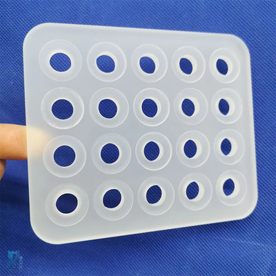 Professional Custom High Temperature Resistant Frosted Perforated Quartz Glass Sheet