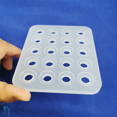 Professional Custom High Temperature Resistant Frosted Perforated Quartz Glass Sheet