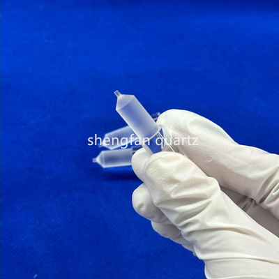 Custom High Light Transmittance High Purity Full Transparan Slotted Quartz Rod Quartz Boat