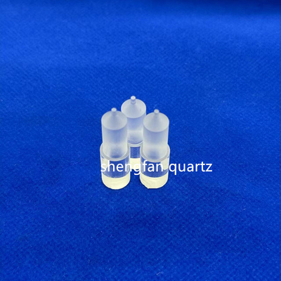 Custom High Light Transmittance High Purity Full Transparan Slotted Quartz Rod Quartz Boat