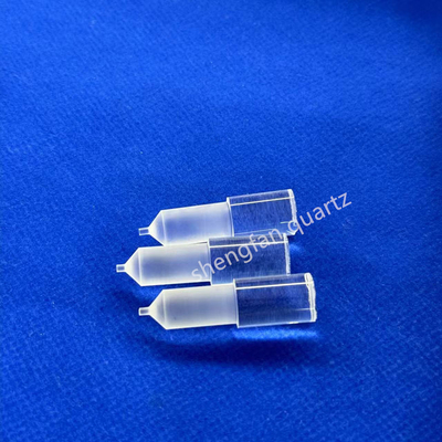 Custom High Light Transmittance High Purity Full Transparan Slotted Quartz Rod Quartz Boat