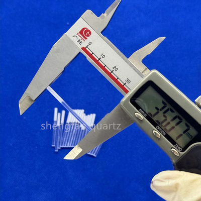 Custom High Light Transmittance High Purity Full Transparan Slotted Quartz Rod Quartz Boat