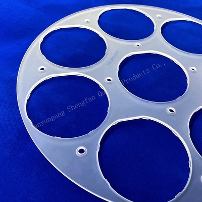 Custom Quartz Frosted Aksesoris Semikonduktor Ketahanan suhu tinggi Kemurnian tinggi