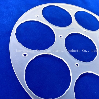 Custom Quartz Frosted Aksesoris Semikonduktor Ketahanan suhu tinggi Kemurnian tinggi