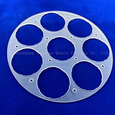 Custom Quartz Frosted Aksesoris Semikonduktor Ketahanan suhu tinggi Kemurnian tinggi