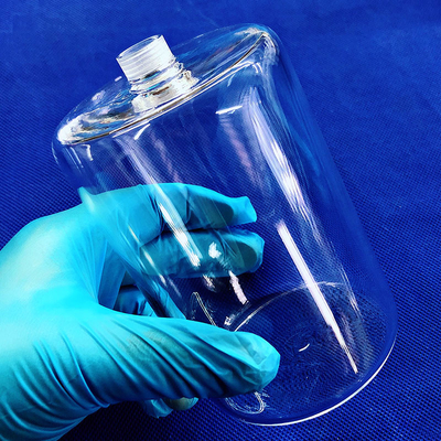 Custom tinggi kemurnian suhu tinggi disegel laboratorium pipa benang kuarsa