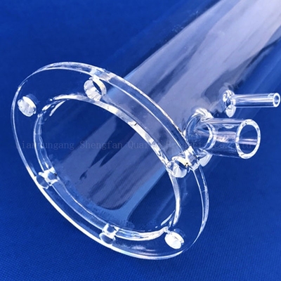 Pemasok Membuat Flanges Kuarsa Transparent yang tahan korosi suhu tinggi