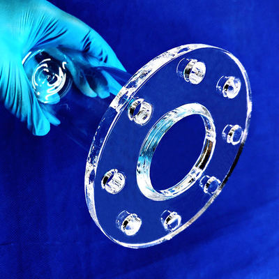 Pemasok Membuat Flanges Kuarsa Transparent yang tahan korosi suhu tinggi