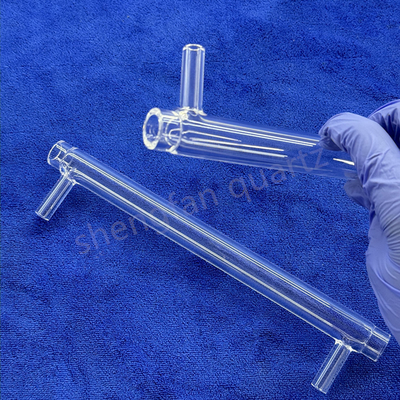 Pabrik tahan korosi suhu tinggi Laboratorium khusus Industri Kuarsa Bottom Round Flat Test Tube