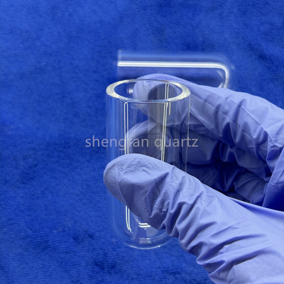 Pabrik tahan korosi suhu tinggi Laboratorium khusus Industri Kuarsa Bottom Round Flat Test Tube
