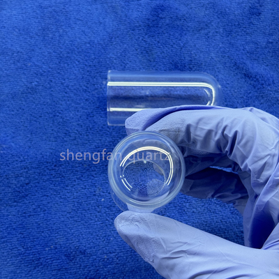 Pabrik tahan korosi suhu tinggi Laboratorium khusus Industri Kuarsa Bottom Round Flat Test Tube