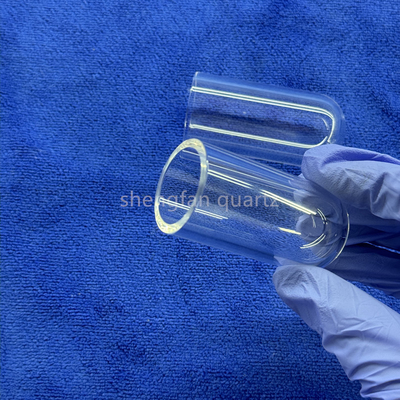Pabrik tahan korosi suhu tinggi Laboratorium khusus Industri Kuarsa Bottom Round Flat Test Tube