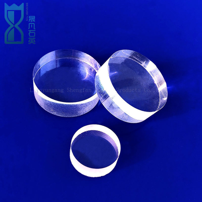 Transparent Frosted Stone Step Fused Silica Sheet Untuk Optik
