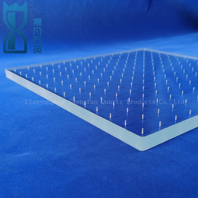 CNC Machining of High Precision Fused Quartz Perforated Quartz Glass Sheets (Pengolahan CNC Lembar Kaca Kuarsa Yang Dilelehkan Dengan Presisi Tinggi)