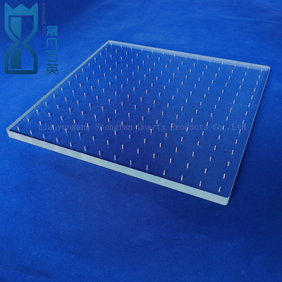 CNC Machining of High Precision Fused Quartz Perforated Quartz Glass Sheets (Pengolahan CNC Lembar Kaca Kuarsa Yang Dilelehkan Dengan Presisi Tinggi)