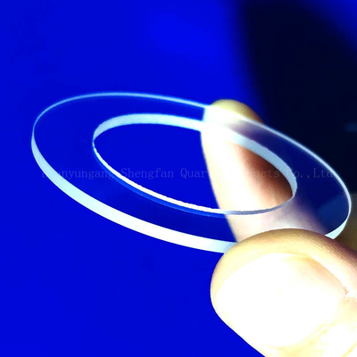 CNC kustom tahan suhu tinggi bulat persegi perforasi dan alur quartz bagian kaca