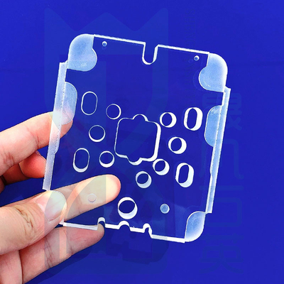 Custom suhu tinggi korosi tahan Kuarsa transparan opaque Punching Langkah