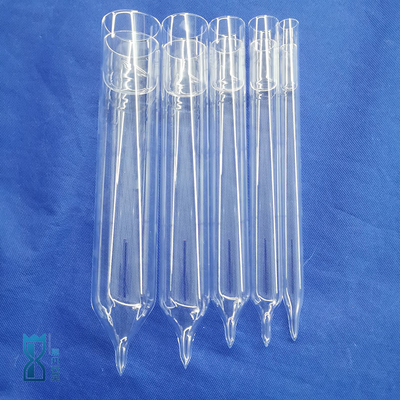 Pabrik tahan korosi suhu tinggi Laboratorium khusus Industri Kuarsa Bottom Round Flat Test Tube
