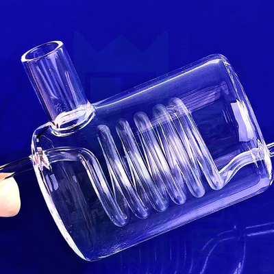 Pabrik Laboratorium khusus suhu tinggi dan tahan korosi tabung spiral kuarsa