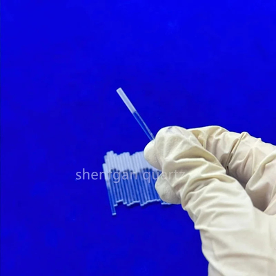 Diameter Kecil Ditemukan Kuarsa Glass Rod Warna Jelas