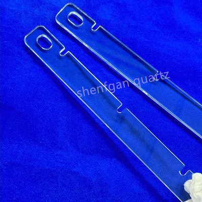 UV Disesuaikan tahan panas Fused Silica Kuarsa Lempeng Kaca Jelas Kuarsa Kaca Substrat Lempeng Kuarsa dibor