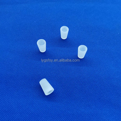 Professional Custom Opaque Perforated Quartz Parts Tahan Suhu Tinggi