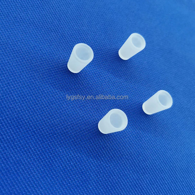 Professional Custom Opaque Perforated Quartz Parts Tahan Suhu Tinggi