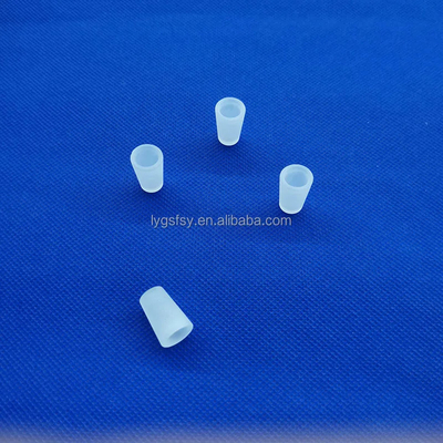 Professional Custom Opaque Perforated Quartz Parts Tahan Suhu Tinggi