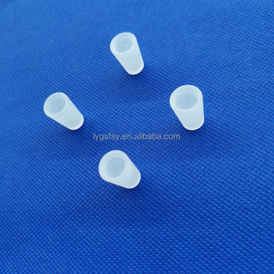 Professional Custom Opaque Perforated Quartz Parts Tahan Suhu Tinggi
